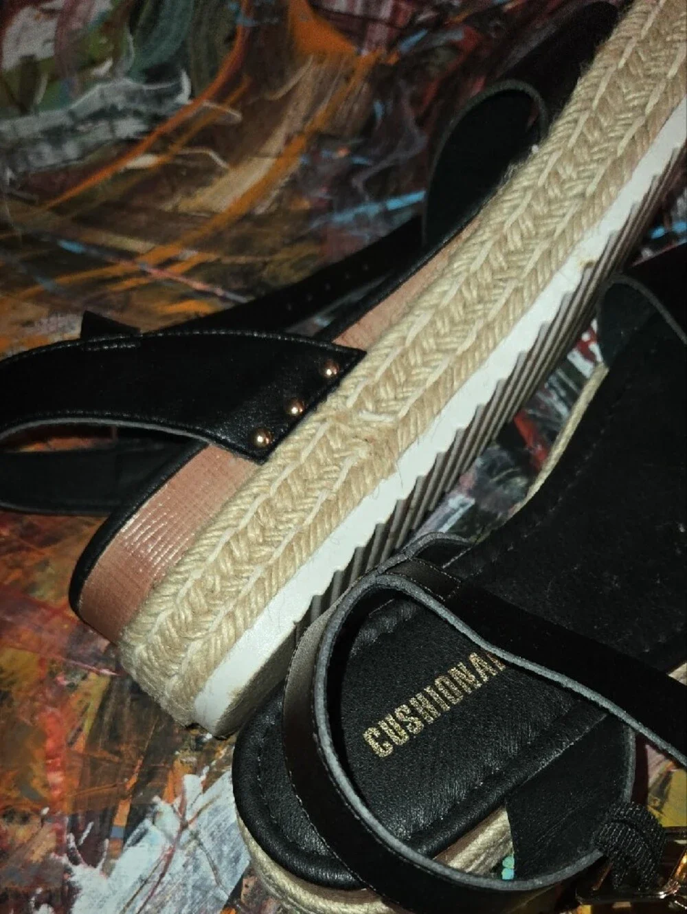 Black Espadrille Slingback Sandal - Billionaire
